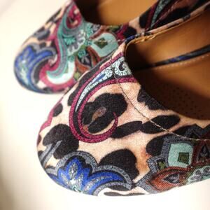 COMFORTVIEW SHOE / JAIDEN /VELVET PAISLEY SLIP-ON FLAT